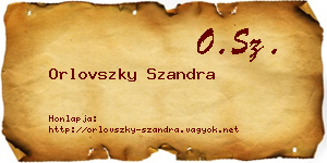 Orlovszky Szandra névjegykártya